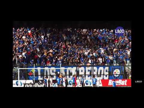 "Los Acereros alentando en el Estadio CAP" Barra: Los Acereros &bull; Club: Huachipato