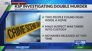 Kentucky State Police arrest man linked to Bourbon County double homicide