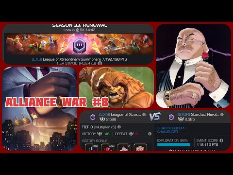 Big Belly Boy!! LXS vs STDR | AW Season 33 War 8 | Marvel Contest of Champions