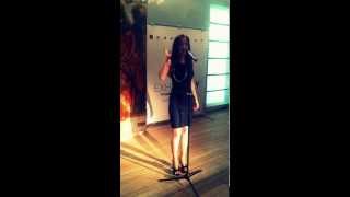 Christina Sofina performing No One at ExhibItaly Moscow 2012