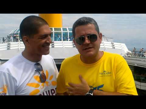 Claudio Henrique e o presidente Sandro Rodrigues - Cruzeiro Hinode 2015