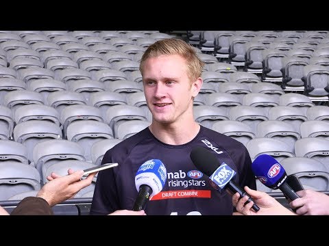 2017 NAB AFL Draft Combine - Jaidyn Stephenson media conference