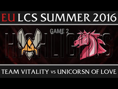 Vitality vs Unicorns of Love Game 2 Highlights - EU LCS Week 3 Summer 2016 - VIT vs UOL G2