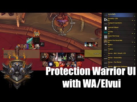 Dorkk - BFA Protection Warrior UI with WA/Elvui (8.0.1)