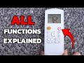 Air Conditioning Mini Split Remote Basic Functions