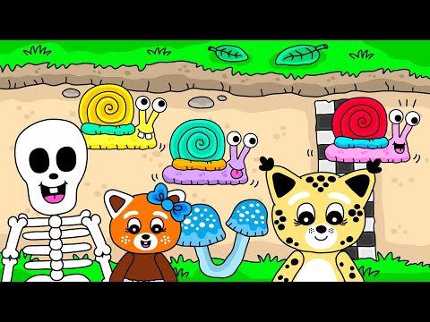 Pukkins Värld - Det tokiga snigelracet - Lek och lär med Pukkins - Lek med oss