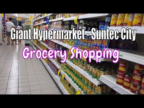 Compras gigantes em hipermercados | Suntec City Mall Singapura