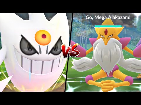 Shiny MEGA GENGAR vs MEGA ALAKAZAM 🔥 (Pokemon Go)