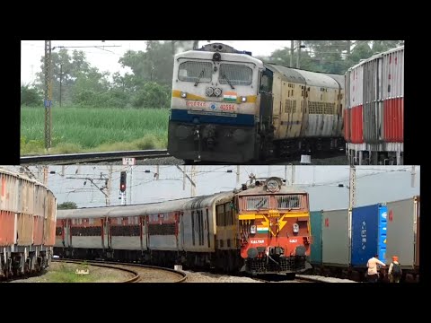 Trains at Kamshet - Pune Section , 9 in 1 Speeding Trains