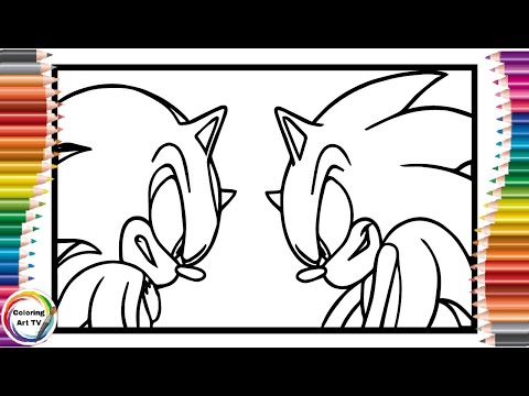 Sonic vs Shadow Coloring Pages/Sonic 3 Predictions/Sonic the hedgehog coloring pages