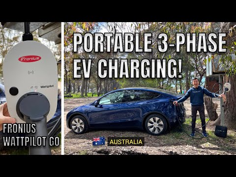 FRONIUS WATTPILOT GO AUSTRALIA PORTABLE 3 PHASE EV CHARGING Model Y