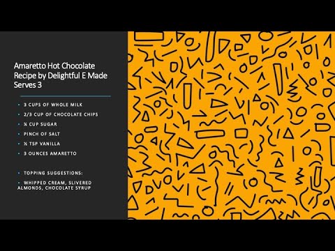 Amaretto Hot Chocolate Drink