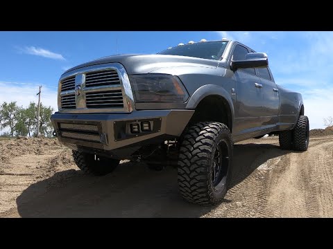 6.7 Cummins DUALLY Gets 4 Inch Lift Kit Installed! (6.7 Dually CH 7)