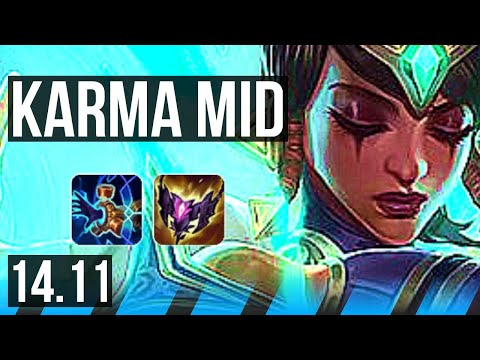 KARMA vs QIYANA (MID) | 7/4/17, 500+ games | EUW Master | 14.11