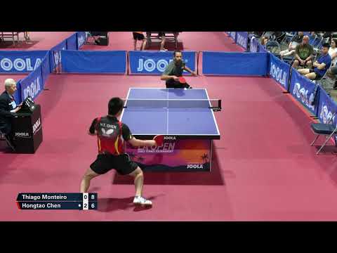 2019 JOOLA LA Open - R16 - Thiago Monteiro vs Hongtao Chen (highlights)
