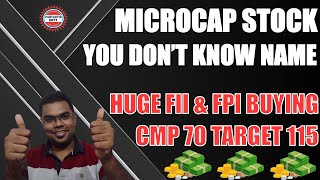 Unknown Microcap stock where FII is buying in huge quantity | multibagger stocks 2024 | best shares
