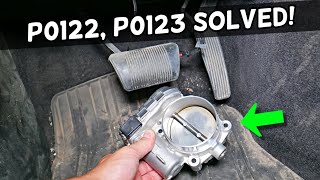 DODGE CHARGER CODE P0122, P0123 THROTTLE POSITIION SENSOR A, CHECK ENGINE LIGHT ON