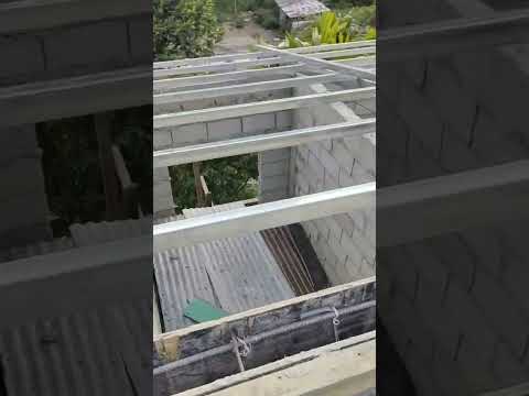 Concreting of Beam Support for our Trusses Frame. #tavjchannel #constructionlife #shorts