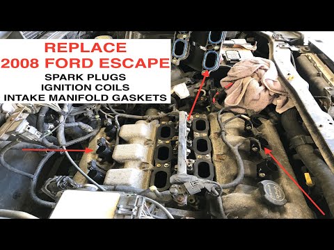 2008 Ford Escape Spark Plug, Ignition Coil, and Intake Manifold Gasket Replacement - Duratec 3.0L V6