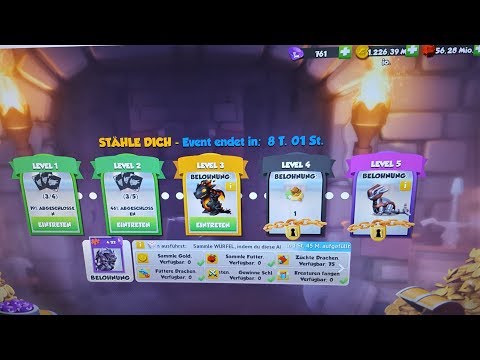 Dragon Mania Legends - Daily Stuff + Key Found In Level 2 Get Meched!