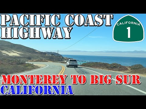 CA 1 South - Pacific Coast Highway - Monterey to Big Sur - California - 4K Highway Drive