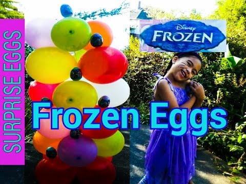 GIANT BALLOON SURPRISE Disney Frozen Videos Huevos Sorpresa Kids Balloons and Toys Video