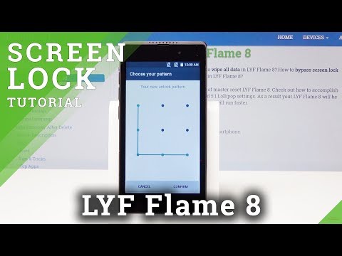 How to Add Screen Lock in LYF Flame 8 - Activate Screen Protection