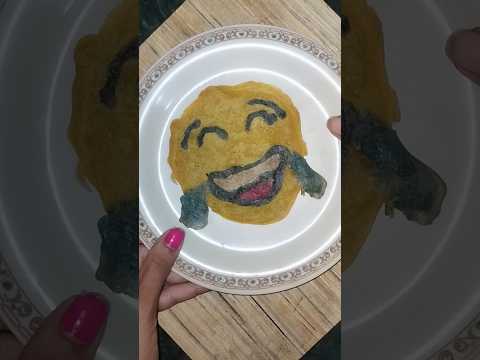 Emoji😂 pancake Art | #shorts#viral#pancake#art#sweet#streetfood#food#youtubeshorts