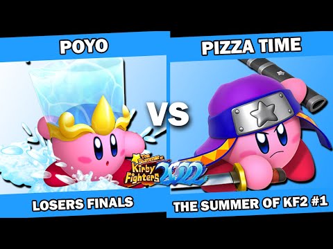 PIZZA TIME (Beam/Beetle/Ninja) vs Poyo (Gooey/MK/Water) Kirby Fighters 2 Tournament Summer of KF2022