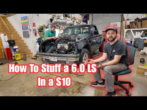 How To Stuff a 6.0 LS in a S10 | Budget Build Drag Truck