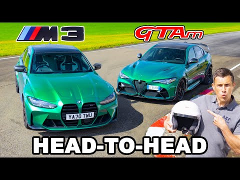 BMW M3 v Alfa Giulia GTAm: Review, 0-60mph & lap time!