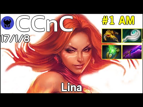 CCnC #1 AM plays Lina!!! Dota 2 - 8313 Avg MMR