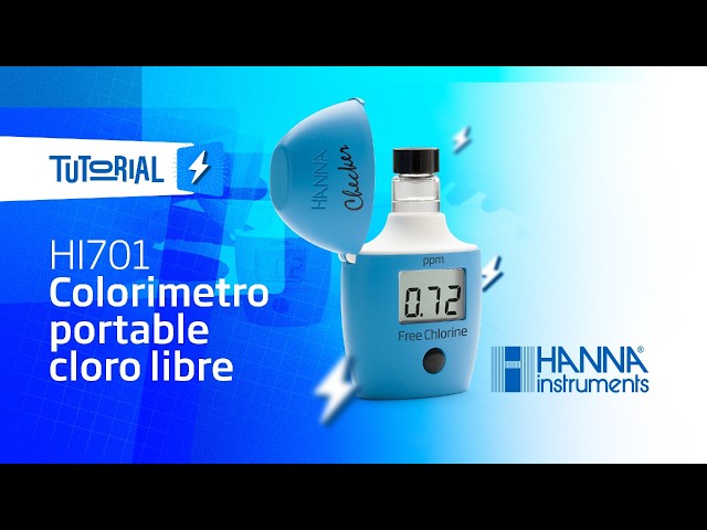 Vídeo relacionado con Bricodomo Botellas REACTIVO LÍQUIDO Cloro Libre 0,00 A 2050mg/L, (5,00mg/L) 300 Test. Hanna Instruments
