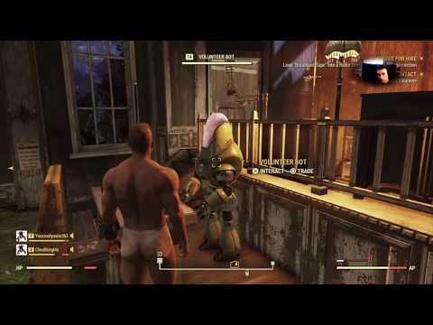 FALLOUT 76 WASTELANDERS Gameplay Walkthrough Part 4 - NAKED IS THE WAY