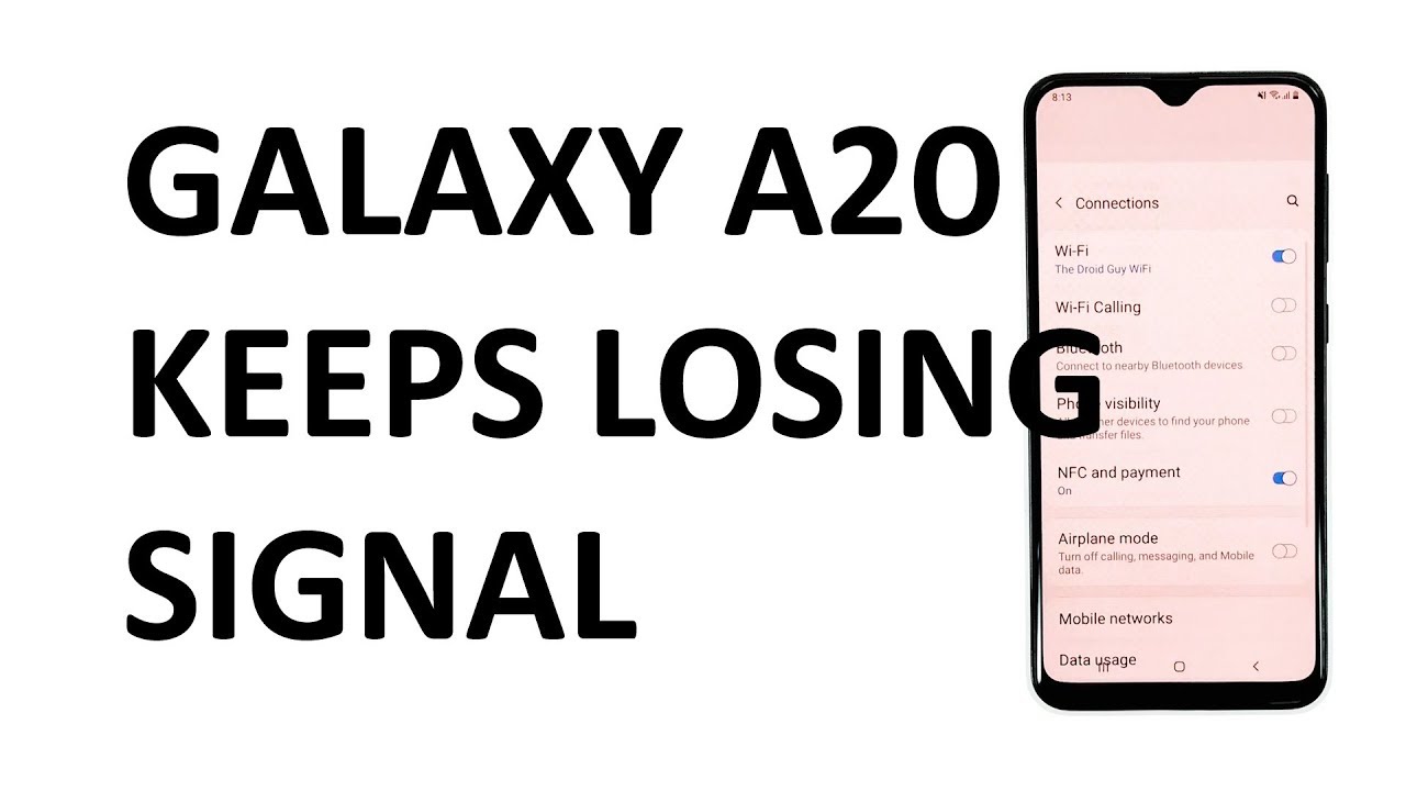 Samsung Galaxy A20 keeps losing signal. Here’s the fix.