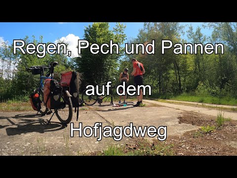 Regen, Pech und Pannen auf dem Hofjagdweg - dann weiter auf dem Gurkenradweg nach Lübbenau