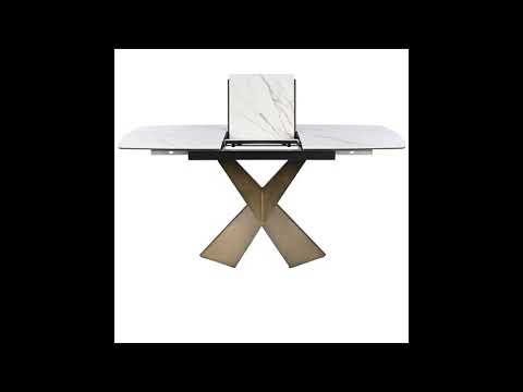 Стол обеденный раскладной T7703-1216 Nesta (1200-1600x800x760) Copper/copper