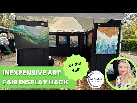 Inexpensive Art Fair Display Hack! 3 Piece Display Panels for Under $60