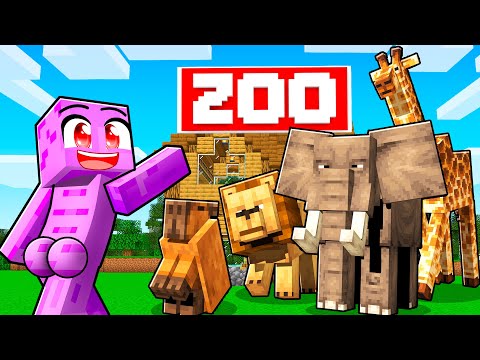 Ho costruito uno ZOO per ANIMALI REALI in Minecraft 🦁🐒🌳