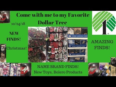 Come with me to Dollar Tree 🌳 10/24/18~Amazing New Name Brand Finds, Candles, Bolero Products ❤️ Video