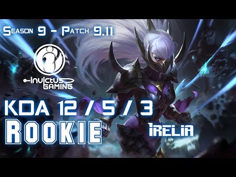 IG Rookie IRELIA vs ORIANNA Mid - Patch 9.11 KR Ranked