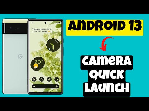How to Turn On/Off Camera Quick launch Android 13