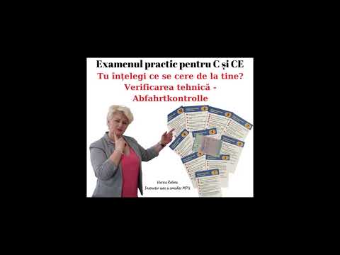 Verificarea tehnică Abfahrtkontrolle cat C, CE în română