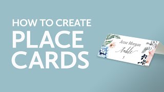 How to Create Place Cards | Wedding Place Cards | Bridal Shower Place Cards | Table Numbers
