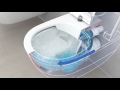 Видео о товаре: Унитаз подвесной Gustavsberg Hygienic Flush WWC 5G84HR01 безободковый, с микролифтом