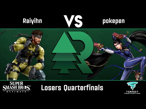 Raiyihn (Snake) vs pokepen (Bayonetta) - Losers Quarterfinals - Evergreen Rising #8