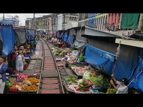 Maeklong Railway - view from the train