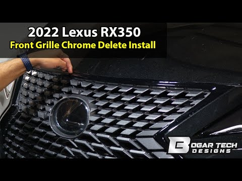 Lexus RX 350 2020-2022 Front Grille Chrome Delete Install