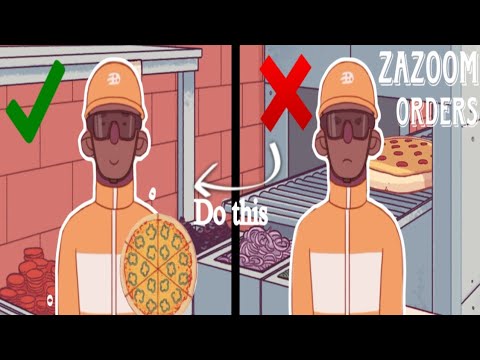[Tutorial] How to complete zazoom pizza orders (using my 3-5-7 trick) in Good pizza great pizza