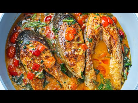 This Fish in Coconut Sauce is so good with Rice. Easy Recipe for a treat to your tastebuds.